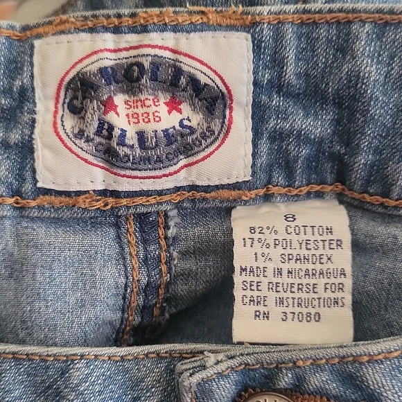 Carolina Blues Women's Jean Skirt, Light Wash Blue, Size 8 - Picture 6 of 9